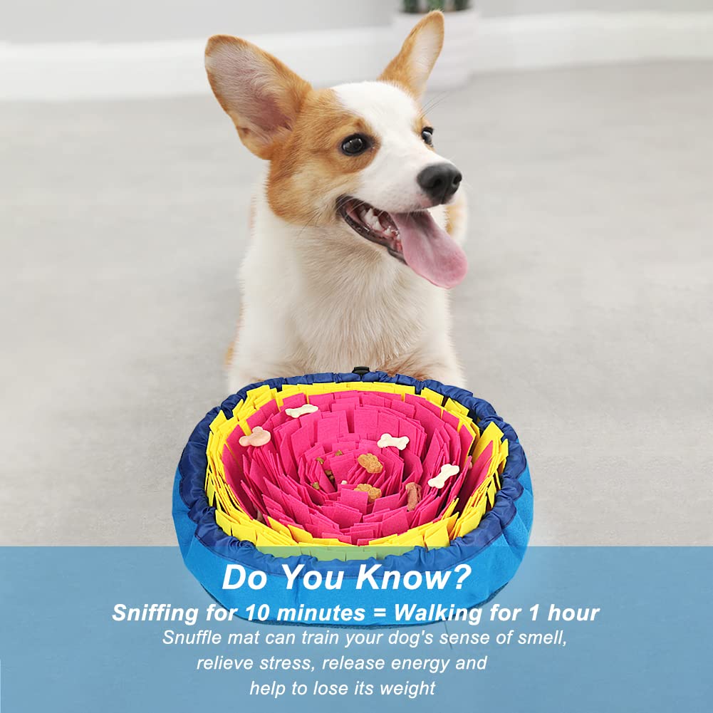 Vivifying Snuffle Mat measures 17x17 inches for versatile pet use