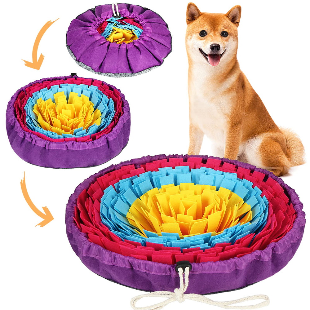Vivifying Snuffle Mat dog mealtime enrichment supports slower eating.