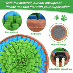 Vivifying Snuffle Mat interactive-enrichment demonstrates canine curiosity and slow feeding potential
