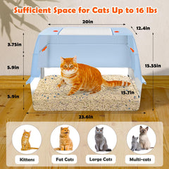 Vivifying stainless steel litter box with removable pan eases cleaning.