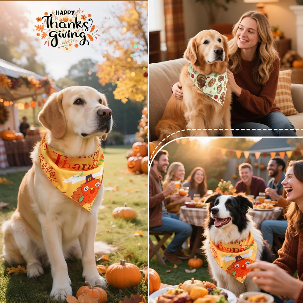 Vivifying orange leaves bandana with autumn vibe for family gatherings