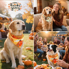 Vivifying orange leaves bandana with autumn vibe for family gatherings