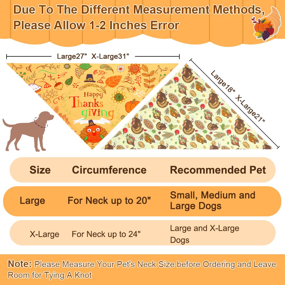 Vivifying Thanksgiving dog bandana autumn leaves pattern brings warm mood to gatherings.