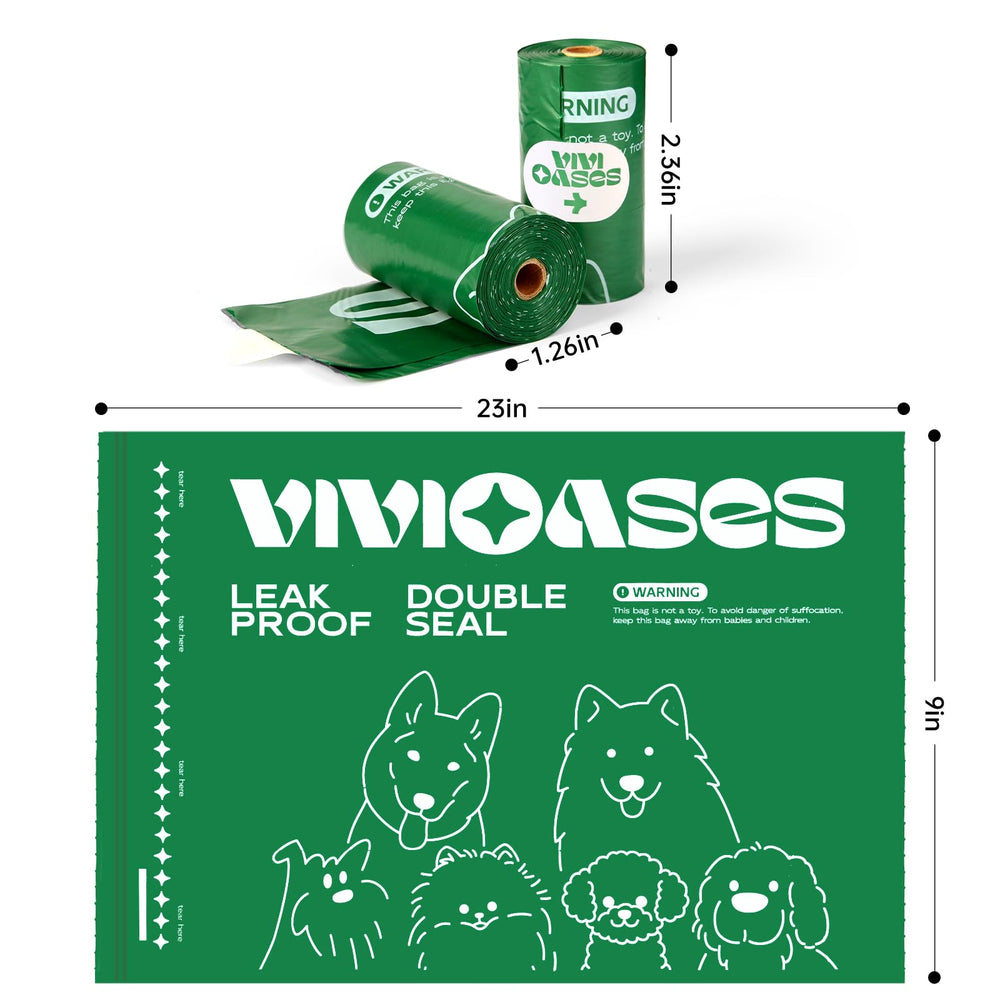 VIVIOASES extra-thick poop bag demonstrates durability for tough dog waste.