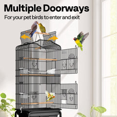 VIVOHOME slide-out tray for quick, clean cage maintenance.