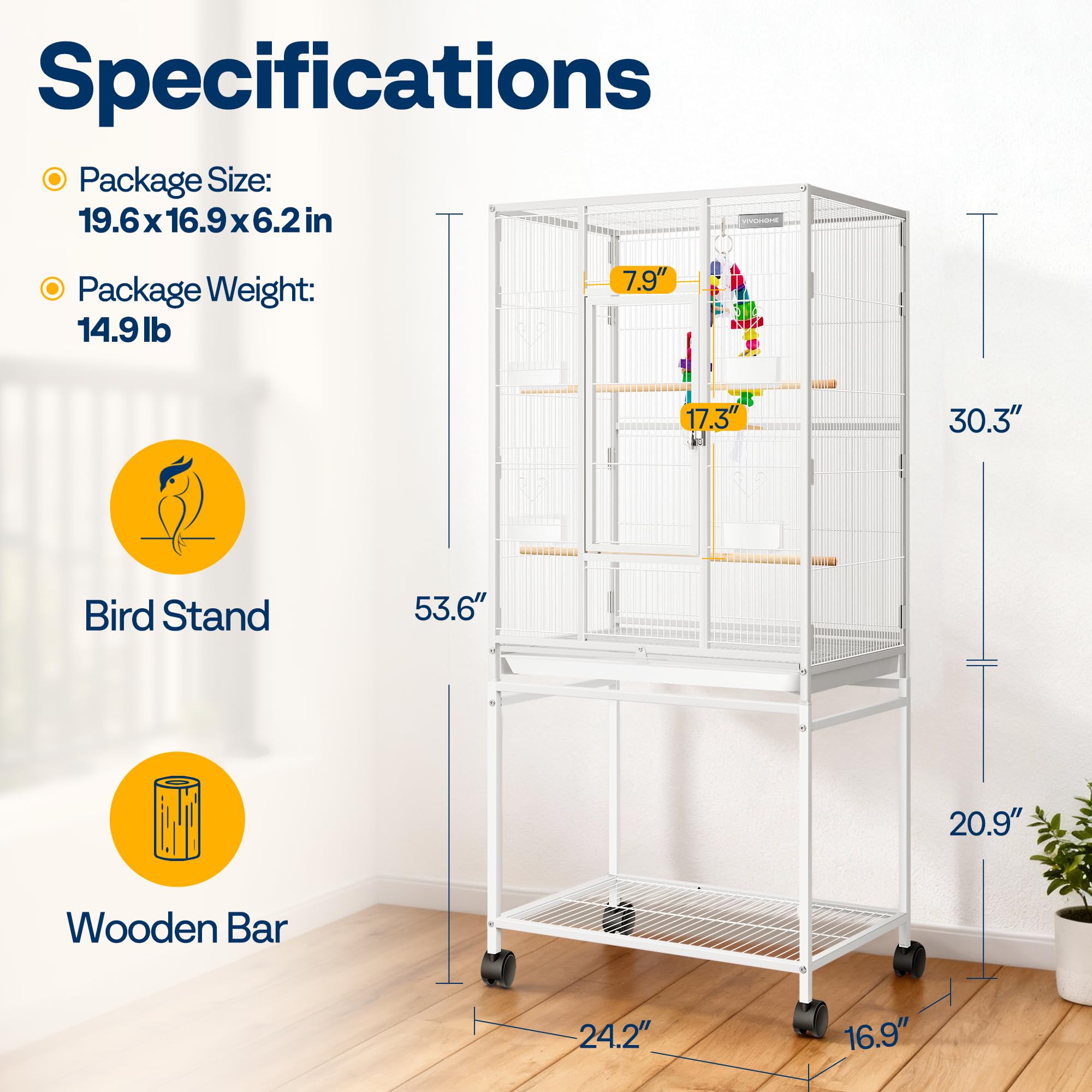 VIVOHOME four plastic food boxes support varied feeding options