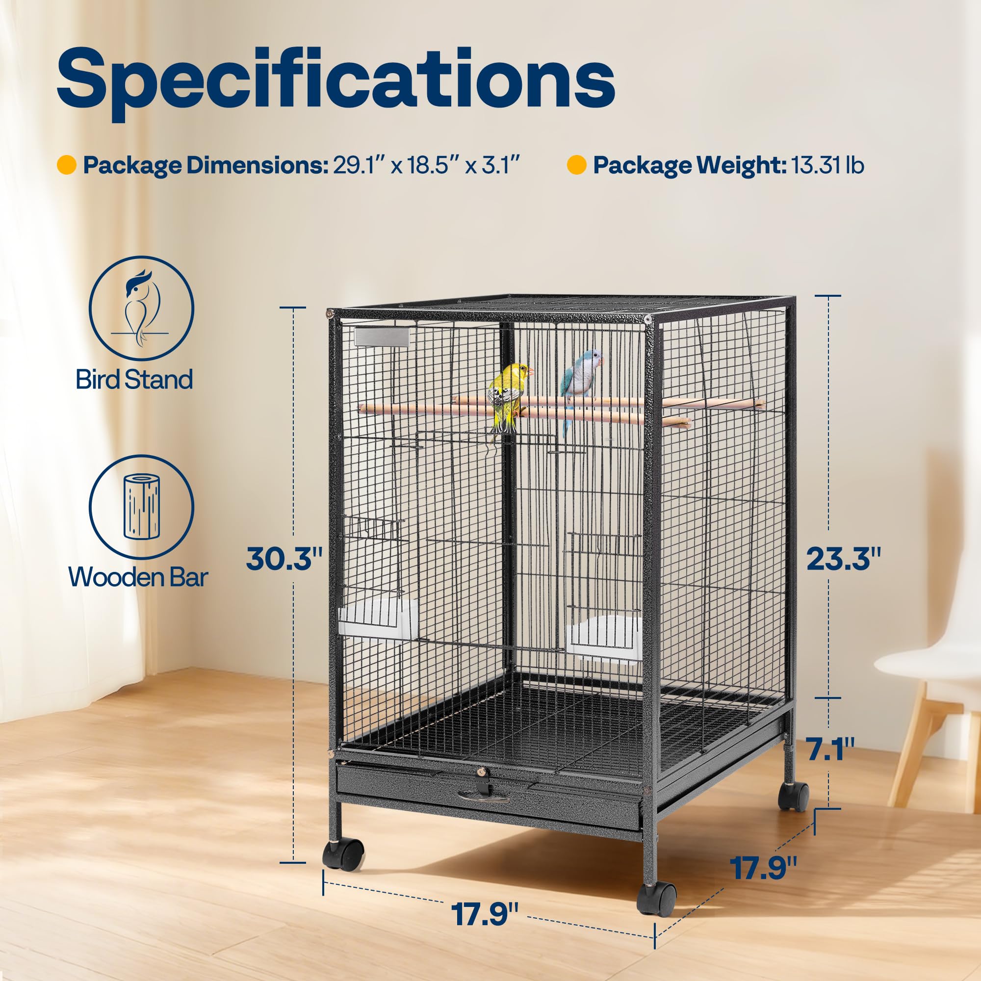 VIVOHOME drawer sandbox and mesh shelf improve access and usability.