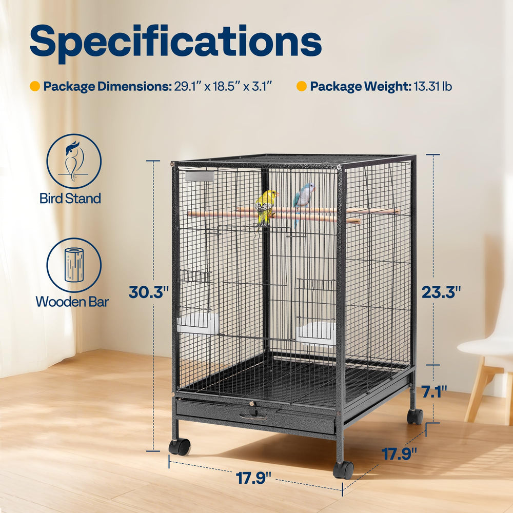 VIVOHOME drawer sandbox and mesh shelf improve access and usability.