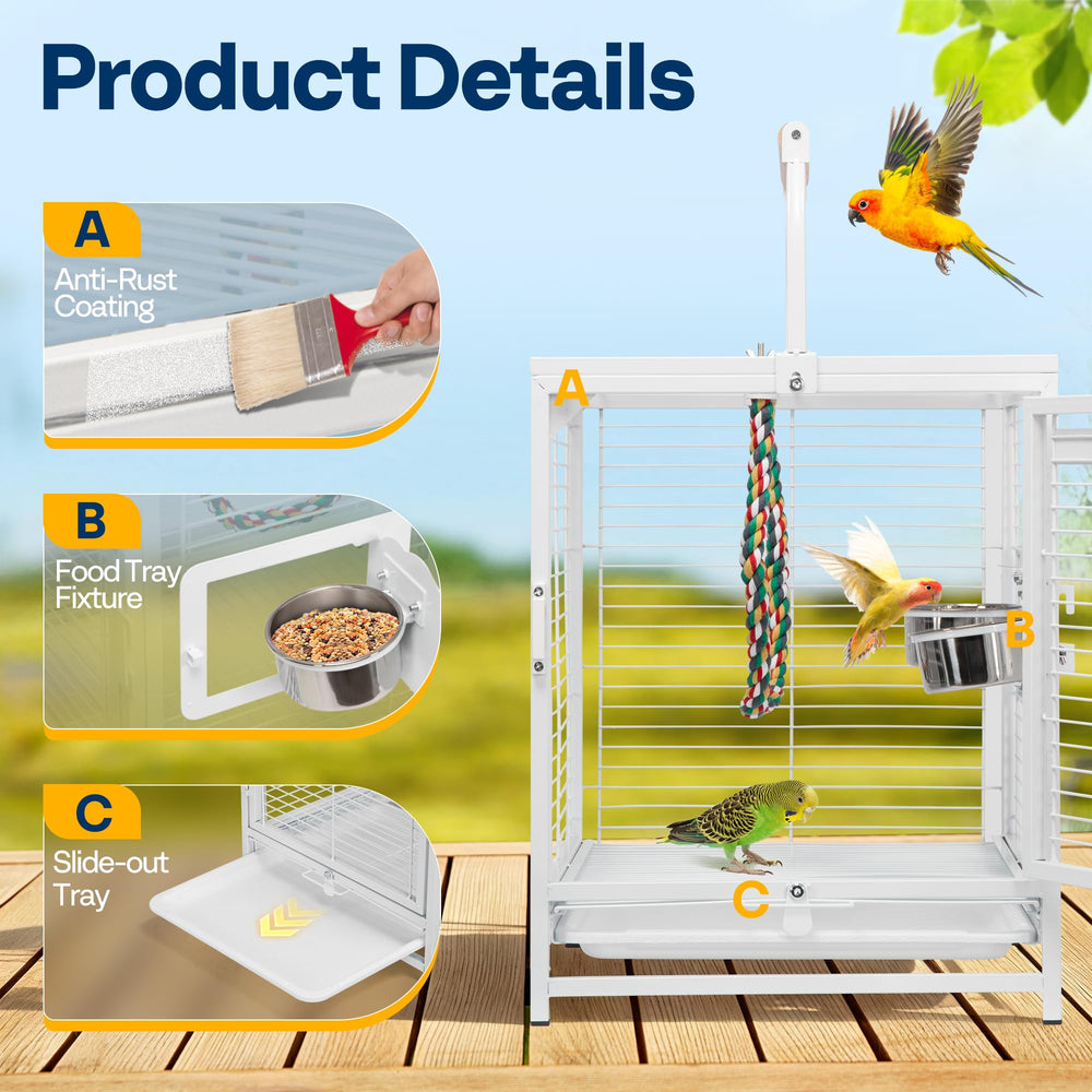 VIVOHOME quick-assembly travel cage with minimal tools