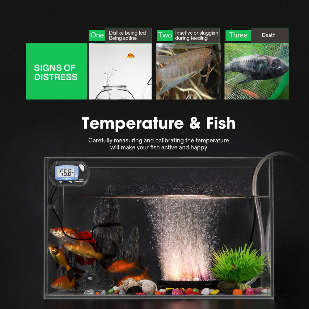 VIVOSUN thermometer side view with suction cups for secure placement and steady readings.
