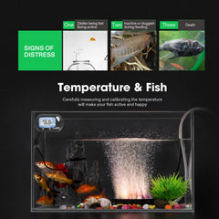 VIVOSUN thermometer side view with suction cups for secure placement and steady readings.