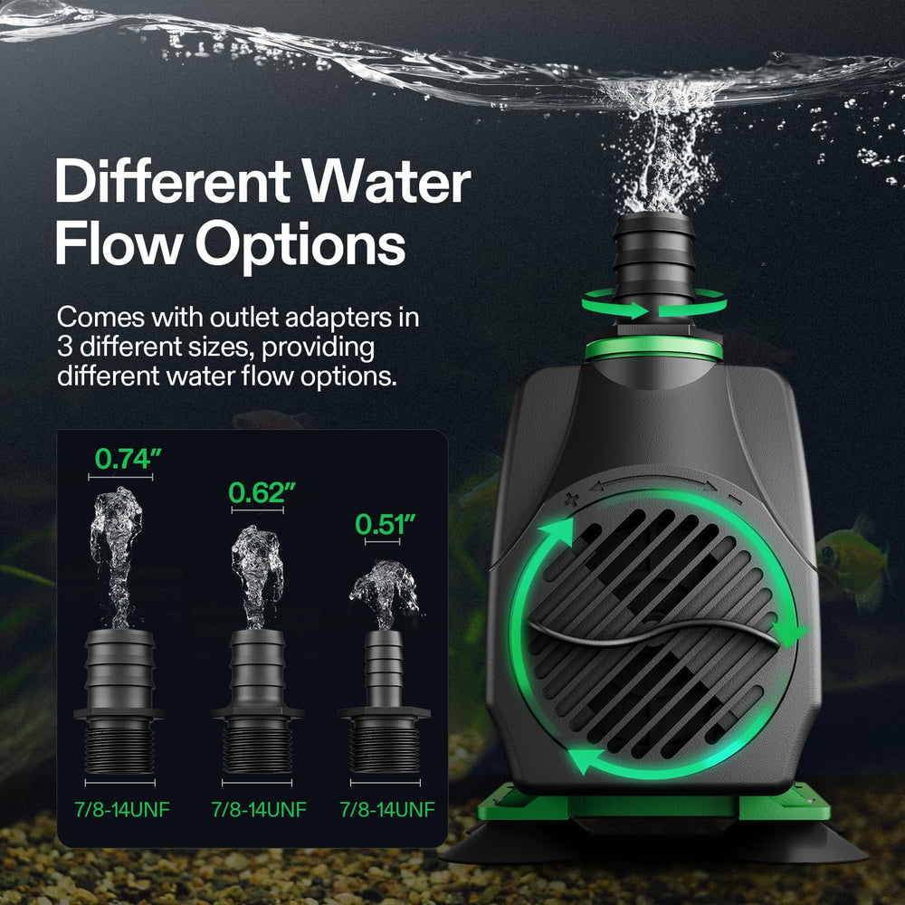VIVOSUN nozzles closeup showing spray options for customizable flow