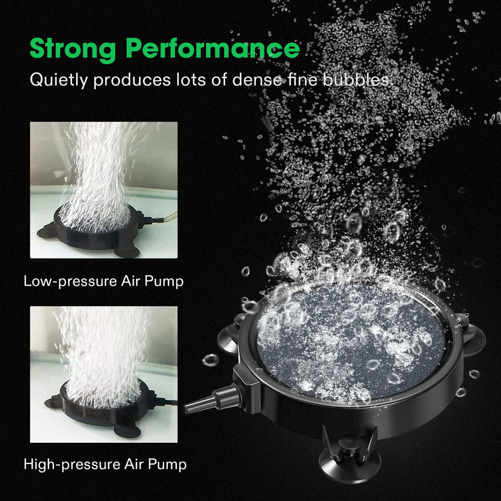 VIVOSUN air stone disc producing dense bubbles for hydroponics