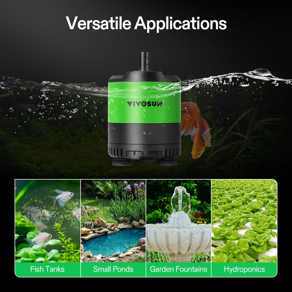 VIVOSUN outlet adapters included for versatile fountain setups
