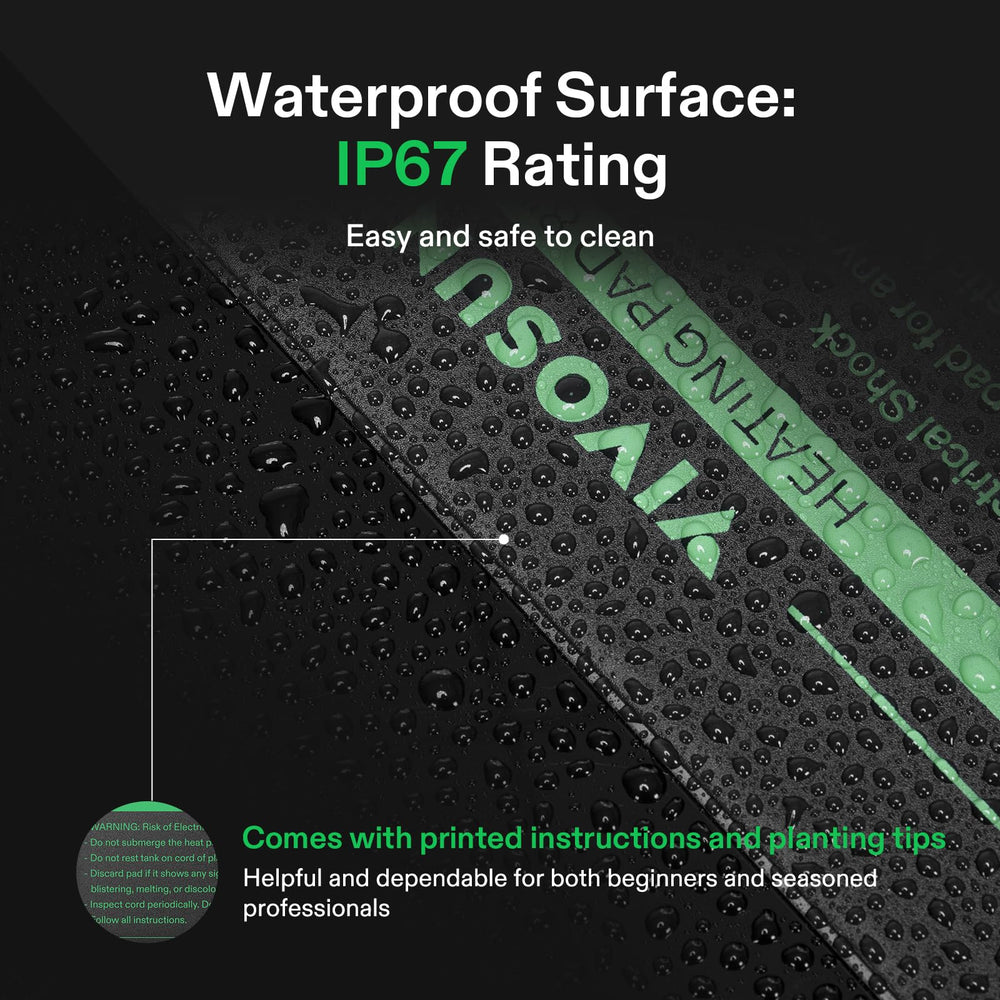 VIVOSUN reptile heating pad under-tank installation for easy setup.