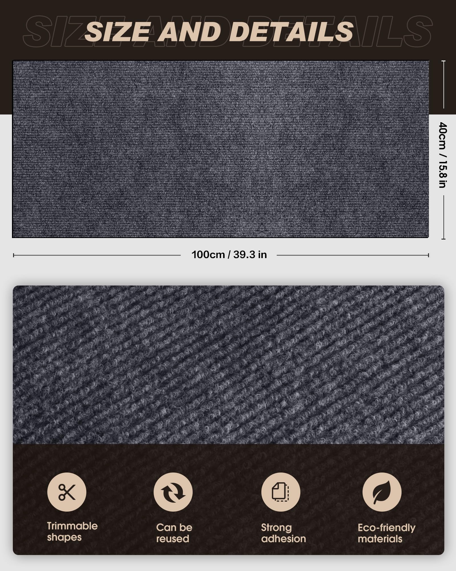 VIVOYAN durable non-toxic material resists scratching while staying safe for pets.