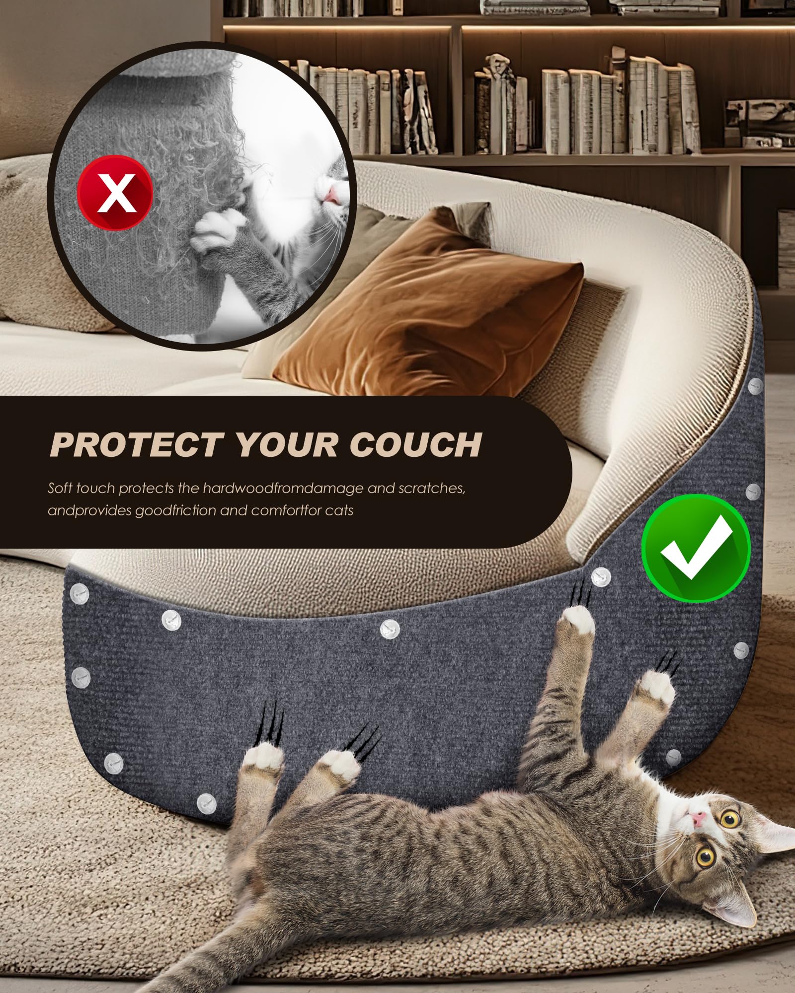 VIVOYAN post-saving solution helps extend cat tree life and furniture freshness.