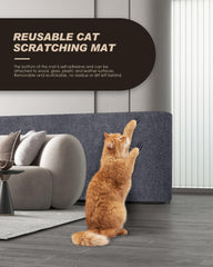 VIVOYAN cat-scratch-protector self-adhesive-back installs quickly on leather, wood, and smooth surfaces