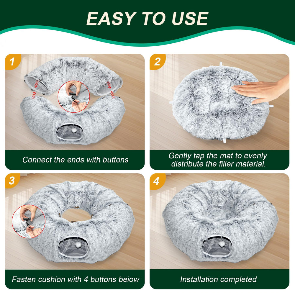 VIVOYAN cat tunnel durable materials showcase scratch- and bite-resistance