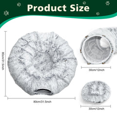 VIVOYAN cat tunnel hanging balls detail for interactive hunting and curiosity