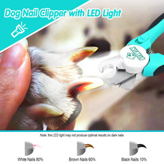 VIWIK dog nail comb with dual teeth for detangling and shedding reduction.