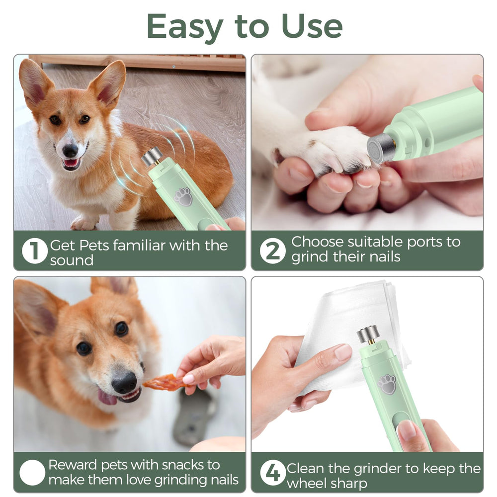 VIWIK dog nail grinder ergonomic handle ensures comfortable sessions