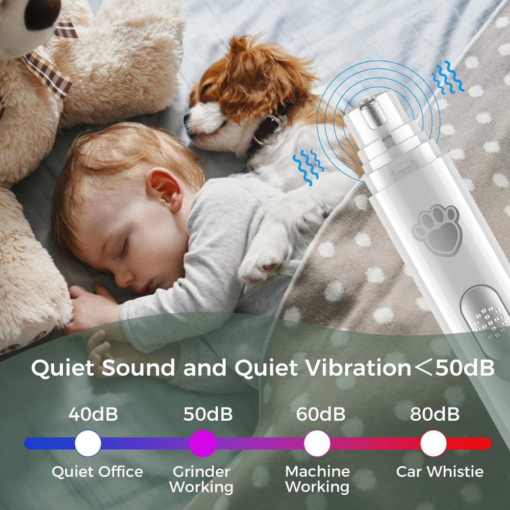 VIWIK nail grinder quiet operation supports calm grooming sessions