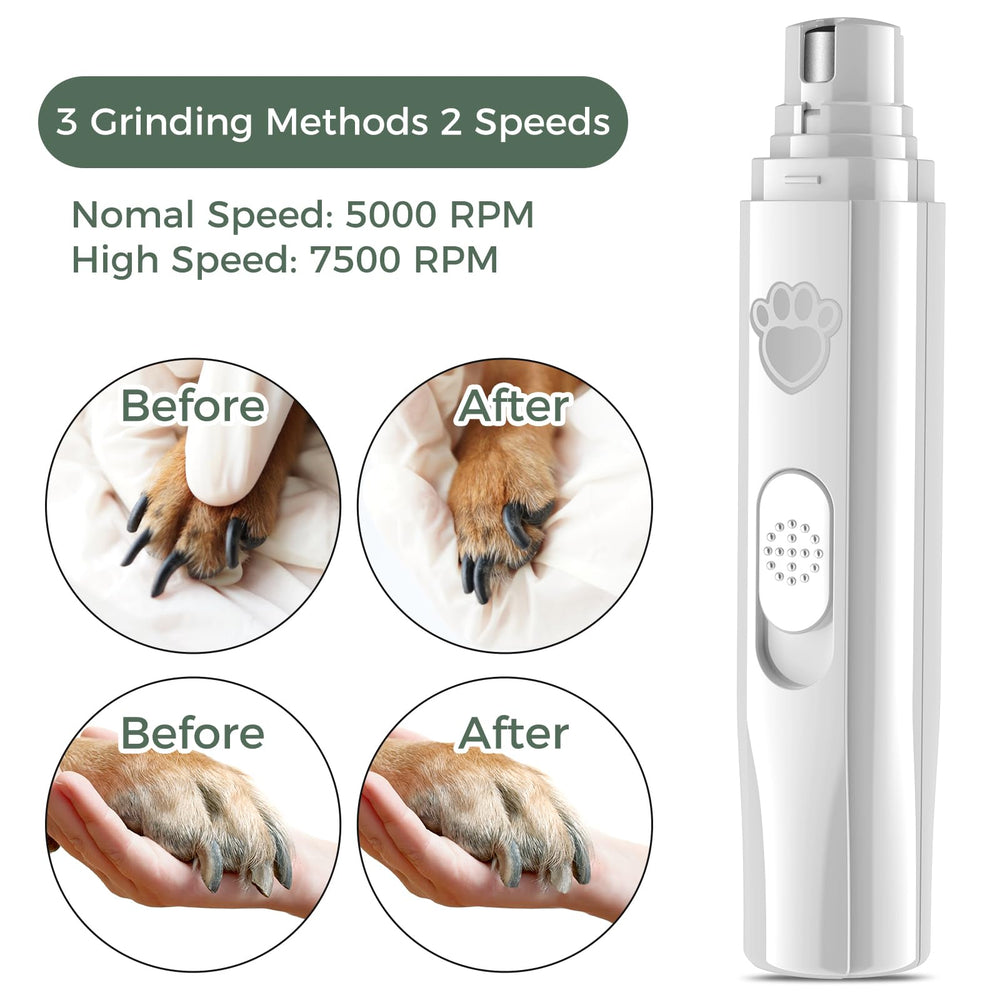 VIWIK dog nail grinder charging with USB cable for on‑the‑go grooming
