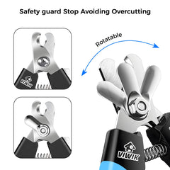 VIWIK safety guard visible to prevent overcutting during trimming.