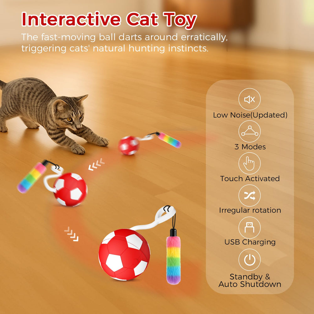 VIWIK interactive cat toy interactive mode purple light invites touch for responsive play