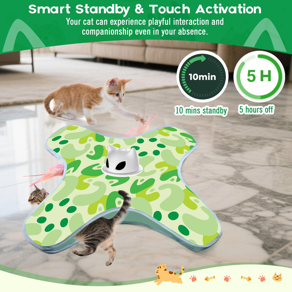 VIWIK USB rechargeable cat toy with energy-saving standby