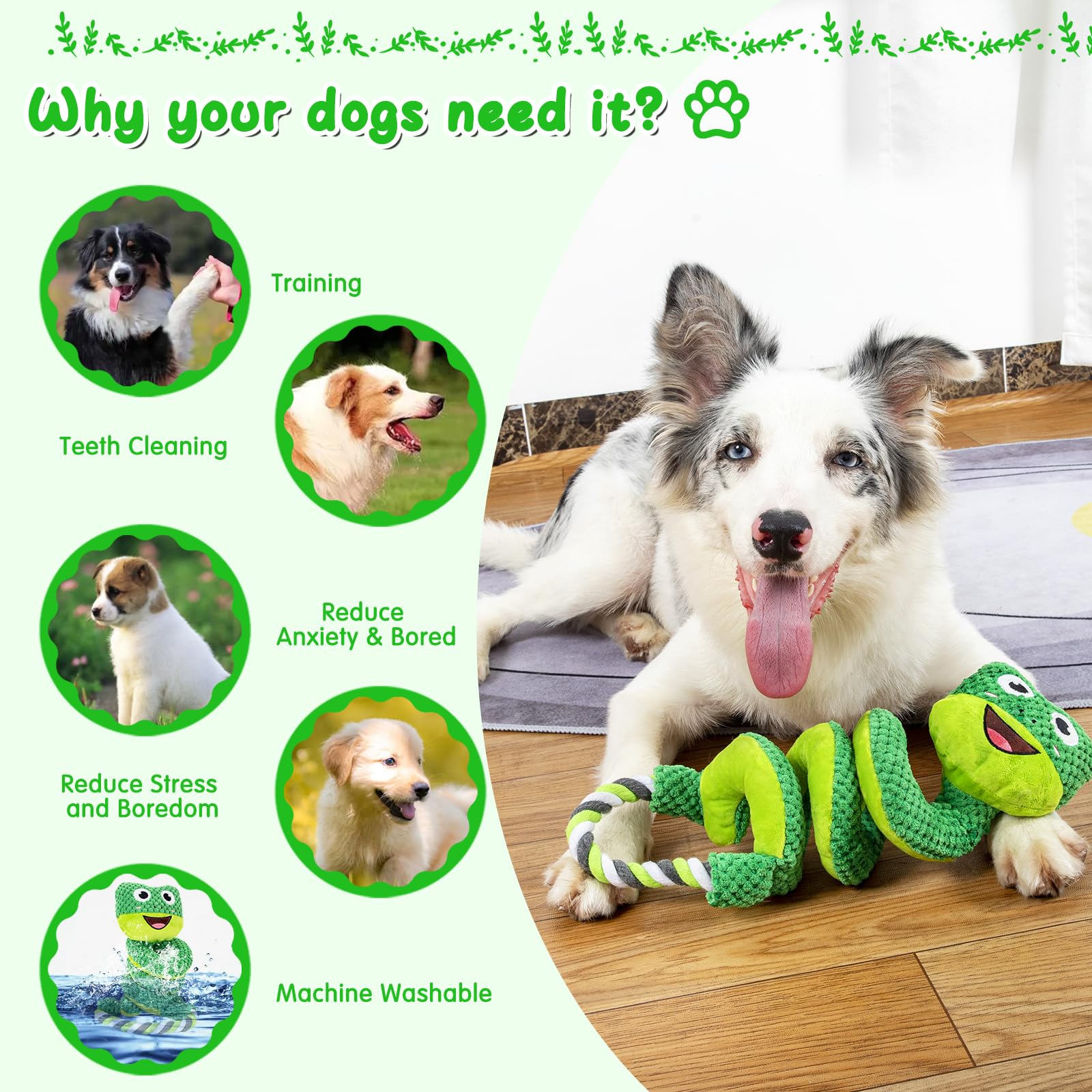 VIWIK washable dog toy easy to clean after messy play sessions