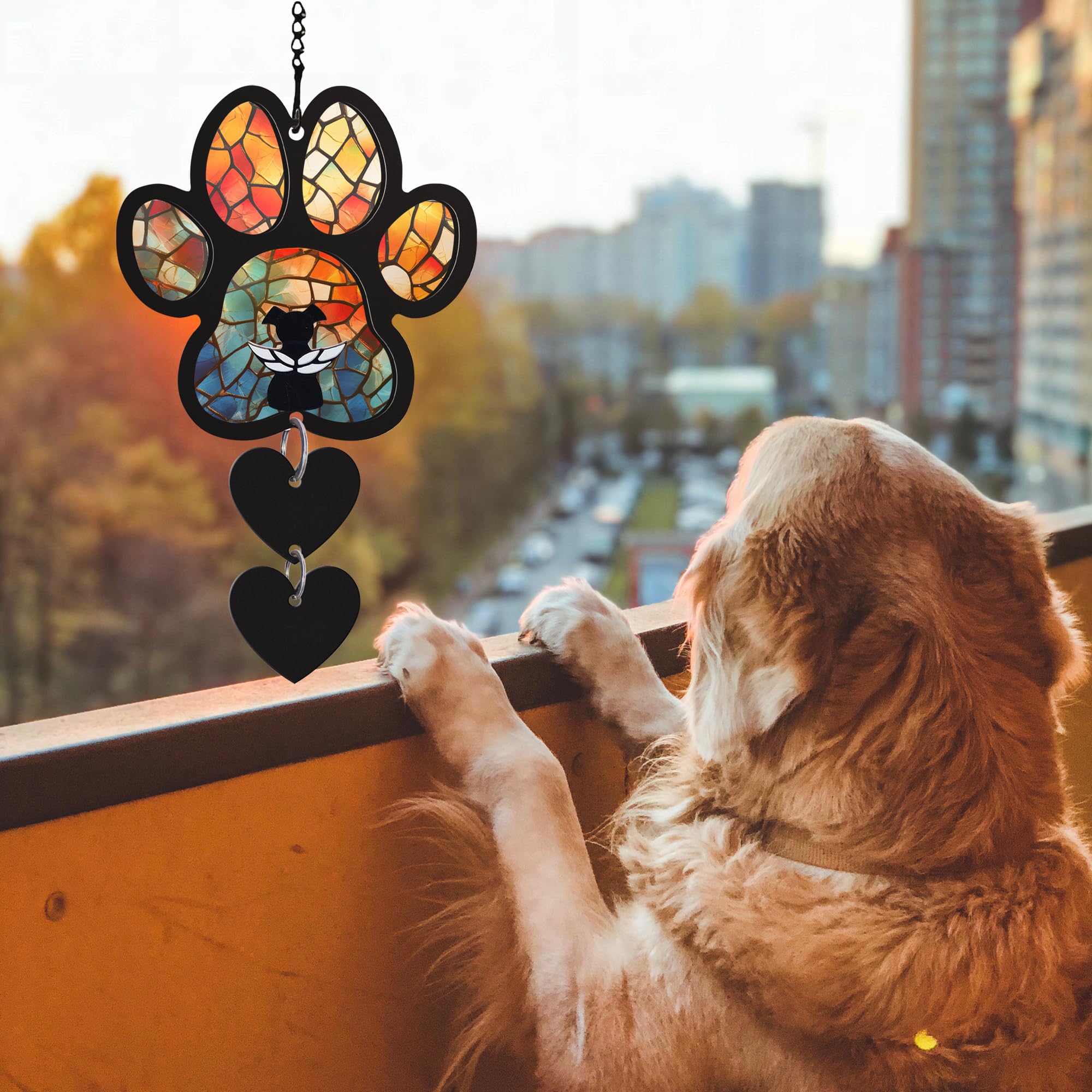 Viwoody suncatcher glows in sunlight turning everyday light into a comforting memory