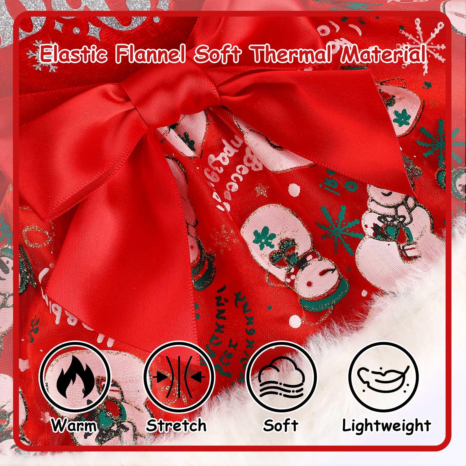 Vixpyzz L dog christmas dress closeup fleece texture for soft warmth