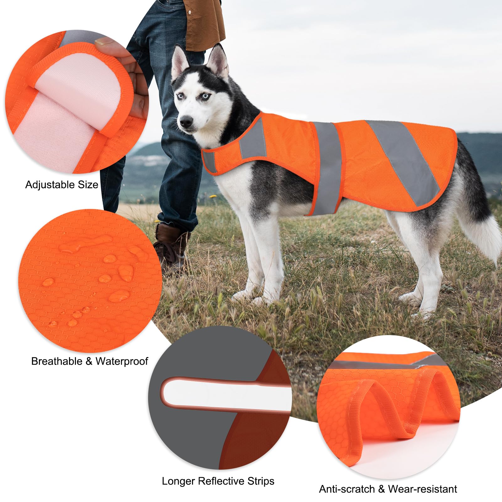 Vizbrite waterproof fabric detail supports all-weather walking