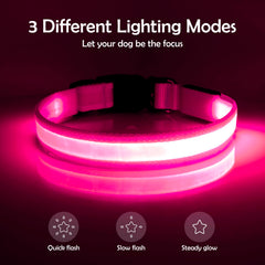 Vizpet collar LED con fibra óptica plana mejora la identificación de tu perro.