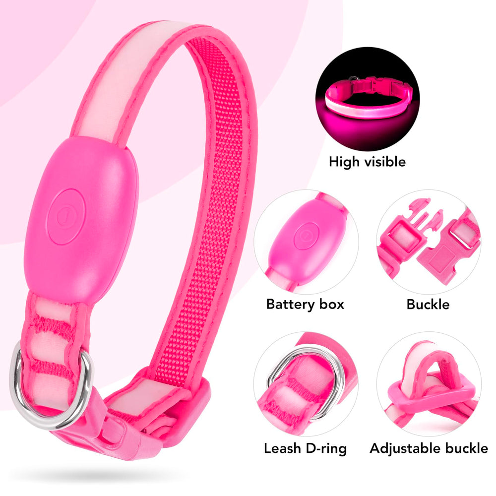 Vizpet collar USB charging makes quick power on the go.