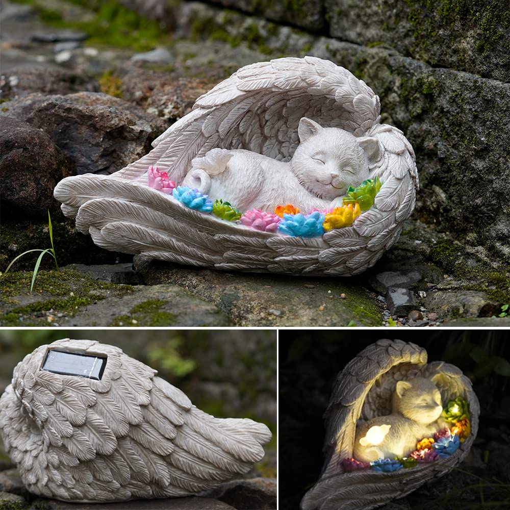 VKEVOC cat memorial stone resin detail highlighting keepsake design