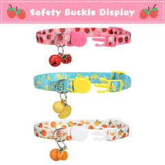 VKPETFR cat collars adjustable 8-12 inches for most cats and small dogs.