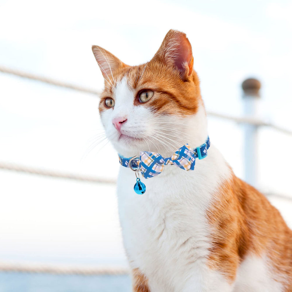 VKPETFR detachable bow tie collar for cute, easy-removal styling.