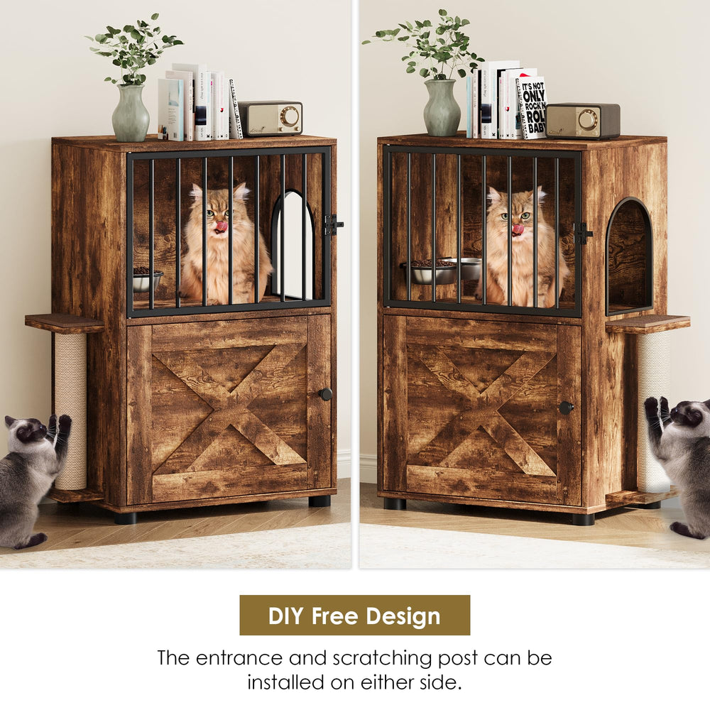 VKTO wooden stand supports feeding, storage, and play in one unit.