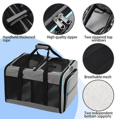 VKYSTAR plush bottom cushion offers cozy rest during transport.