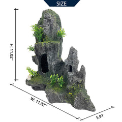 VMCN extralarge with plants side view complements tank landscaping