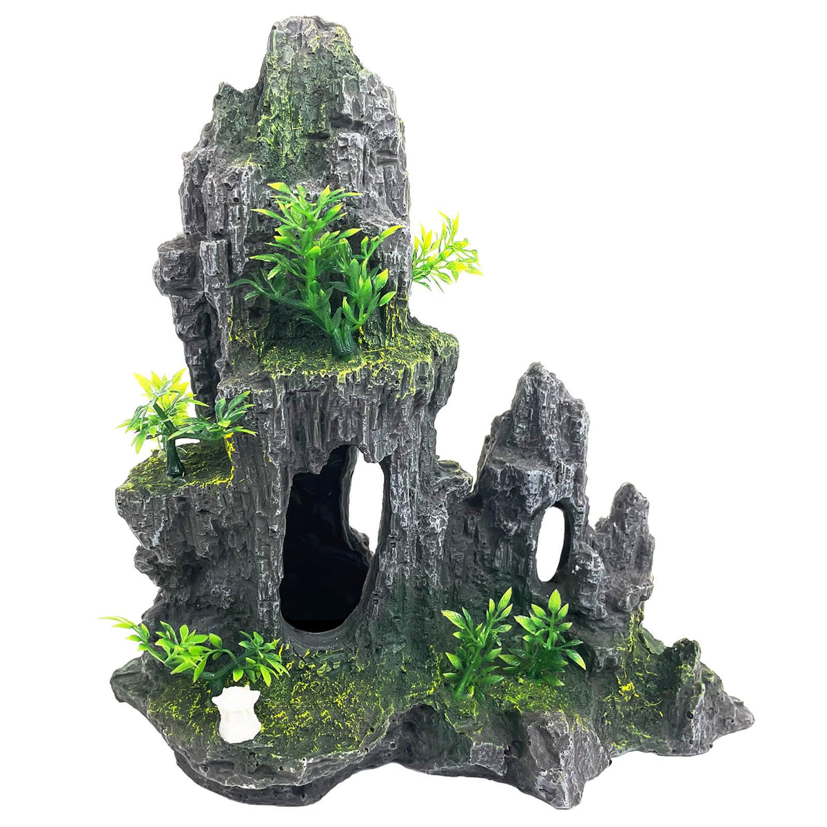 VMCN extralarge rock decoration front view enhances natural aquarium landscape