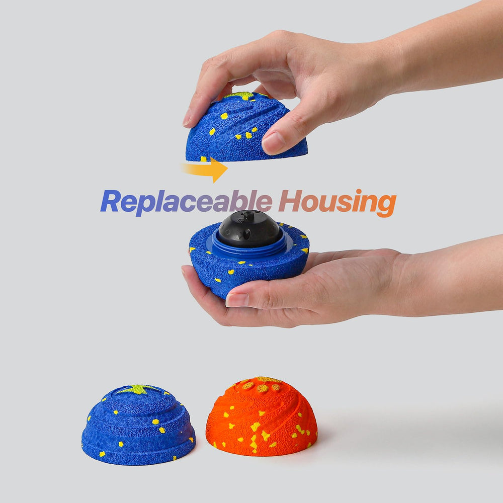 VNAKIO interactive dog ball size 3-15 inches shows suitable fit for larger dogs.