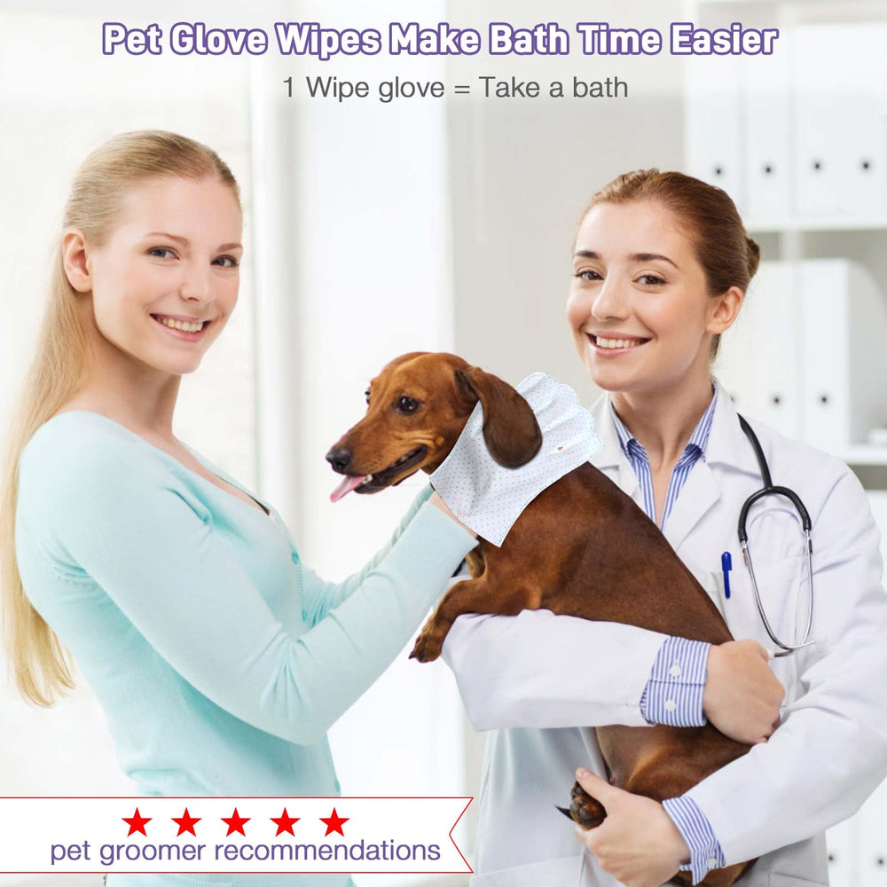 VoagLuk wipes for paws, face, and butt with gentle cleansing.