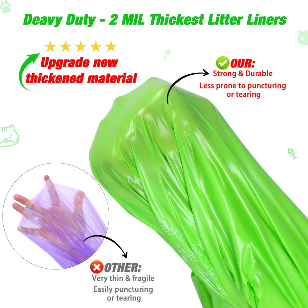 VoagLuk drawstring closure bag demonstrates quick, spill-free disposal.