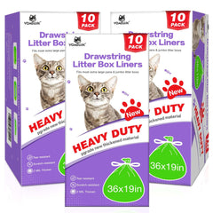 VoagLuk litter box liners, front view, showing jumbo 36x19 fit and durability.