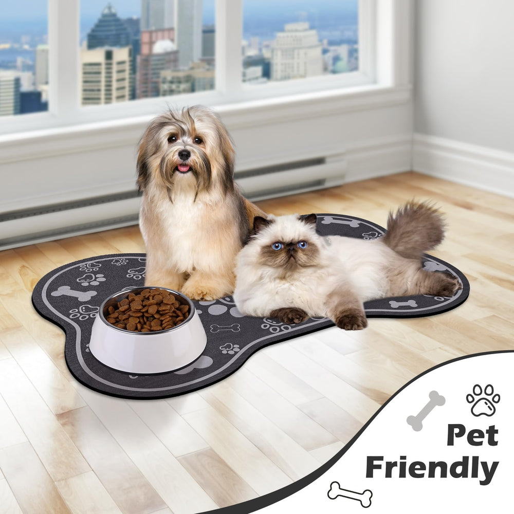 Voanos dark grey mat blends with home decor while protecting floors