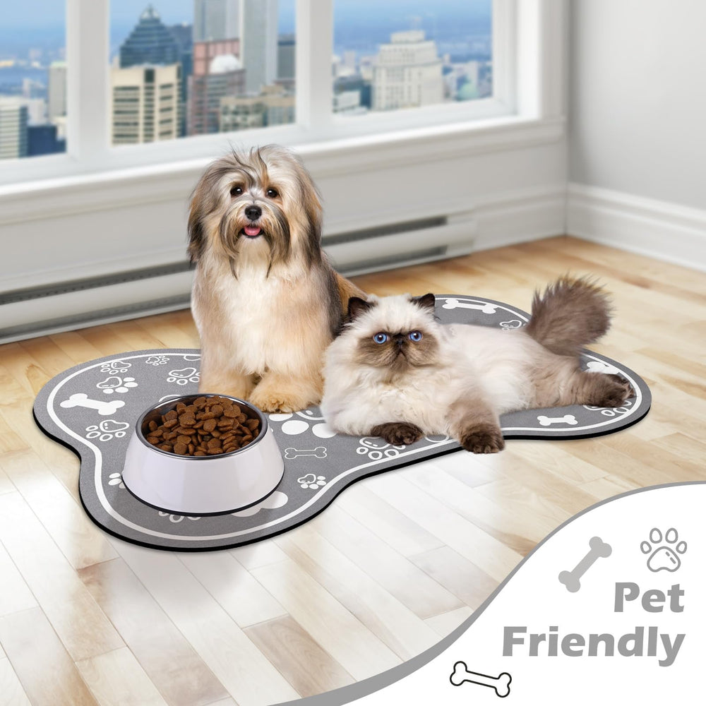 Voanos dog-cat food mat multi-use design suits feeding stations